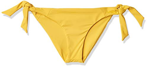 Volcom Junior s Simply Solid Tie Side Swimsuit Bikini Bottom Sunrise Medium