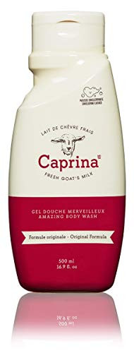 Caprina Amazing Body Wash Original 16 9 oz With Fresh Canadian Goat Milk Gentle Soap Moisturizing Vitamin A B2 B3 and More