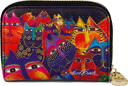 RFID Secure Armored Zipper Wallet Fantasticats by Laurel Burch RFID Secure Armored Zipper Wallet Fantasticats by Laurel Burch