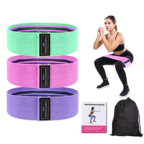 Exercise Bands for Legs and Butt Resistant Bands for Women Fabric Resistance Bands Booty Band Workout Hip Glute Squat Fitness 3 Levels Exercise Bands for Legs and Butt Resistant Bands for Women Fabric Resistance Bands Booty Band Workout Hip Glute Squat Fitness 3 Levels