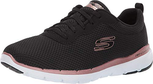Skechers Flex Appeal 3 0 Black/Rose Gold 9