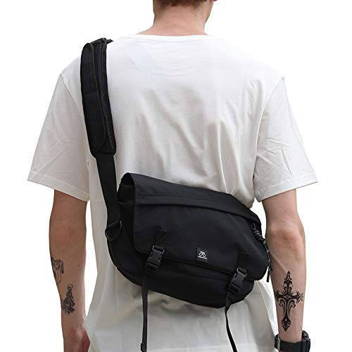 Small Messenger Bag for Men Lightweight Crossbody Bag for WomenVintage Satchel Shoulder bag for Work School Travel Sport