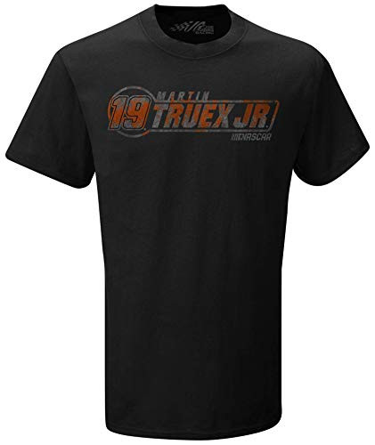 SMI Properties Mens NASCAR Short Sleeve Flag Tee XXXLarge Black Martin Truex Jr
