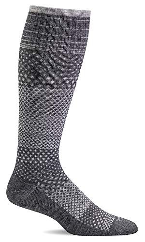 Sockwell Women s Micro Grade Moderate Graduated Compression Sock Charcoal  S/M