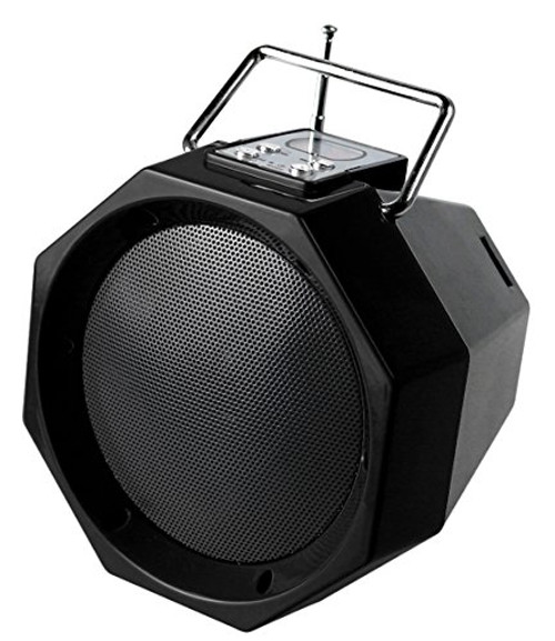 QFX BT-26BLK/BK Portable Rechargeable Bluetooth Speaker (Black)