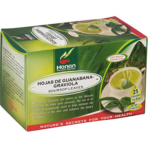 Graviola Tea 25 Teabags Peruvian Naturals Made from Leaves of Soursop Guanabana Graviola Tea 25 Teabags Peruvian Naturals Made from Leaves of Soursop Guanabana