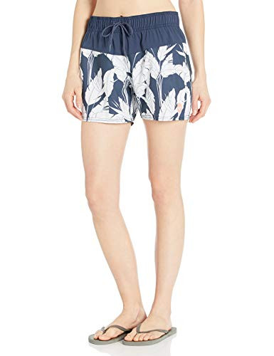 Roxy Junior s Sea 5  Boardshorts Mood Indigo Flying Flowers Sample L