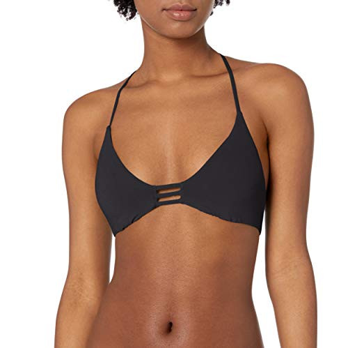 Roxy Junior s Beach Classics Fixed Tri TBack Bikini Top True Black XL