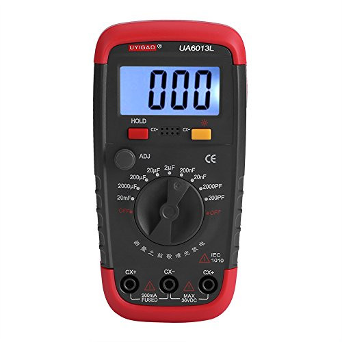 Zerodis Digital Capacitance Meter Capacitor Pro Tester 0 1pF  20000uF with LCD Backlight Max 1999 Display