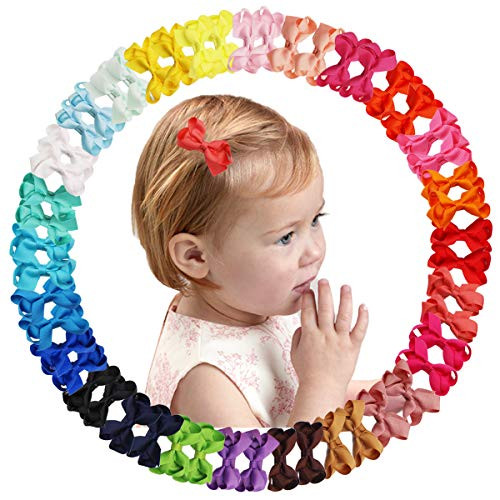 50PCS/25Pairs Baby Hair Clips for Fine Hair 2Inch Grosgrain Ribbon Mini Hair Bows Alligator Hair Clips Fully Lined Hair Accessories for Newborns Infants Toddlers Baby Girls 50PCS/25Pairs Baby Hair Clips for Fine Hair 2Inch Grosgrain Ribbon Mini Hair Bows Alligator Hair Clips Fully Lined Hair Accessories for Newborns Infants Toddlers Baby Girls