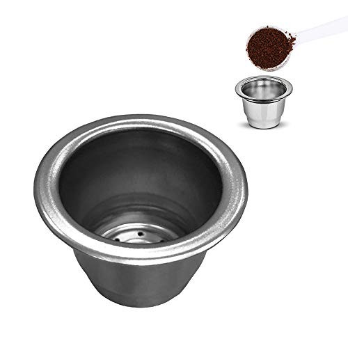 Refillable Coffee Capsules Cup Stainless Steel Reusable Pods Compatible with Nespresso Machines