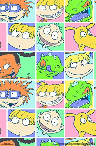 Trends International Nick Toons-Rugrats Grid Premium Wall Poster, 22.375" x 34"