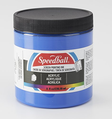 Speedball Acrylic Screen Printing Ink 8Ounce Ultra Blue