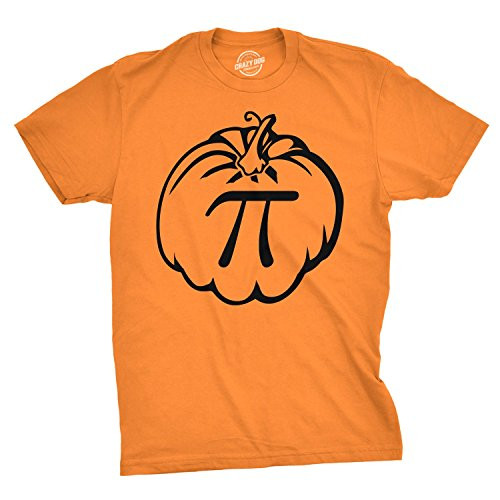 Pumpkin Pi Tshirt Funny Math Shirt Pie Tee Thanksgiving Fall Autumn Tshirt Orange  M