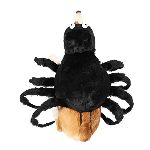 Spooktacular Creations Halloween Tarantula Spider Costume for Pet Medium Spider Halloween Pet Cosplay Costume Dog Cat Costume Apparel Accessories