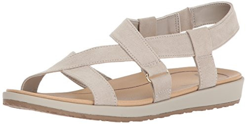 Dr  Scholl s Shoes Women s Preview Sandal Grey Microfiber 11 M US