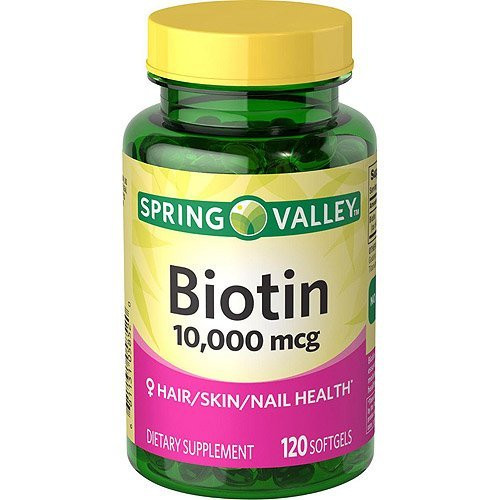 Spring Valley Biotin Dietary Supplement 10000 mg 120 Softgels Spring Valley Biotin Dietary Supplement 10000 mg 120 Softgels