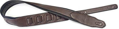 Stagg SPFL 40 DBRW Padded Leather Style Guitar Strap Dark Brown