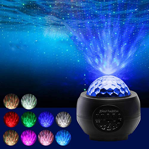 Star Light Projector with LED Nebula Galaxy for Bedroom Home Theater Lighting or Night Light Mood Ambiance  Bluetooth Music Speaker