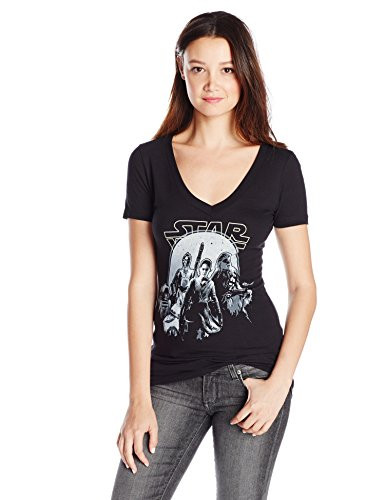Star Wars Junior s Episode 7 The Force Awakens Group Graphic Tee Black Large