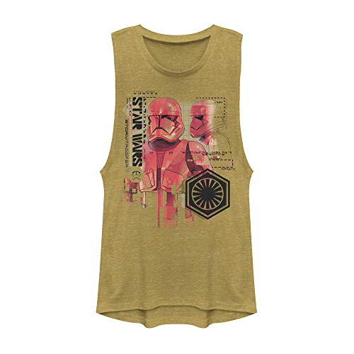 Star Wars Junior s Festival Muscle Tank Gold Heather XXLarge