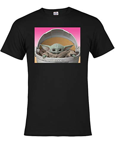 Star Wars The Mandalorian The Child Baby Yoda Crib Juniors Girls TShirt Licensed Black Small