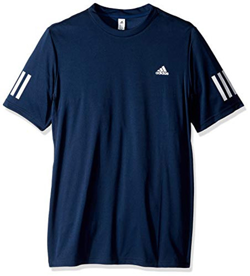 adidas Youth Boys Club 3Stipes Tee Collegiate Navy/White XSmall