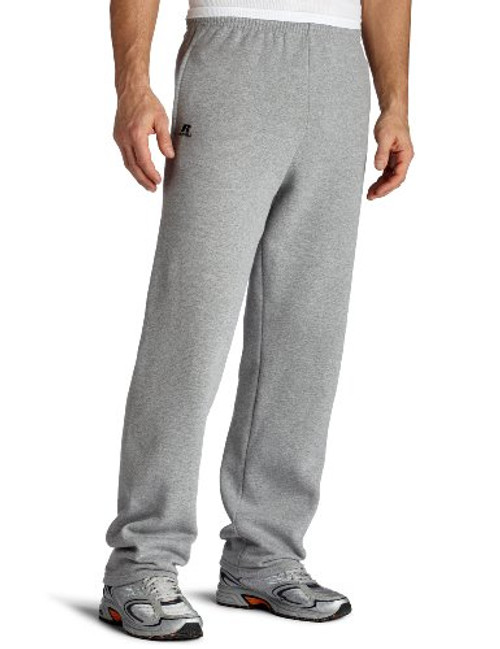 Russell Athletic Men s DriPower Open Bottom Sweatpants with Pockets Oxford 3XL