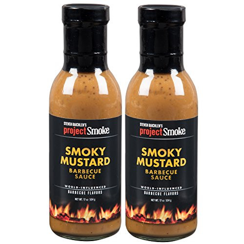 Steven Raichlen Project Smoke BBQ Barbecue Sauce Smoky Mustard 2 Pack Barbeque Set