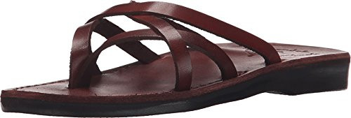 Jerusalem Sandals Women s Tamar Slide Sandal Brown 36 EU/5 M US