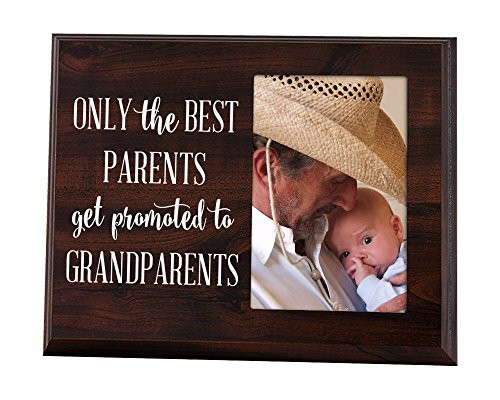 Elegant Signs Only the Best Parents Get Promoted to Grandparents Gift for Grandparents Ultrasound Picture Frame Baby Announcement Gift