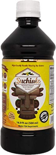 Suchiate Pure Vanilla 16 9oz 500mL  Mexican Vanilla for Baking and Desserts  Made with Real Vanilla Bean  Vainilla Mexicana