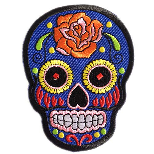 Dia de Los Muertos Decor Day of The Dead Decor Skull Patches for Clothing  Sugar Skull Iron on Patches  Day of The Dead Patch  Skull Patches Iron on  Skull Patch  Sugar Skull Decor
