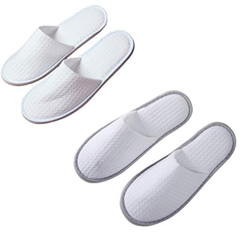 SukyWoody Featured 20 Pairs Individually Packed Waffle for Hotel Motel Homestay Airbnb Party Spa Slipper