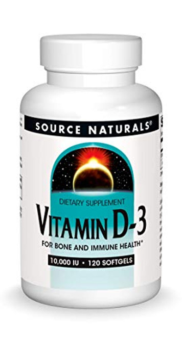 Source Naturals Vitamin D3 10000 iu Supports Bone Immune Health 120 Softgels Source Naturals Vitamin D3 10000 iu Supports Bone Immune Health 120 Softgels
