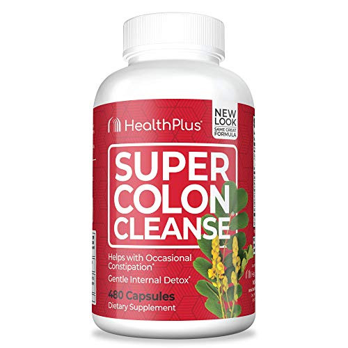 Health Plus Super Colon Cleanse 10Day Cleanse Detox 12 Cleanses 480 Capsules