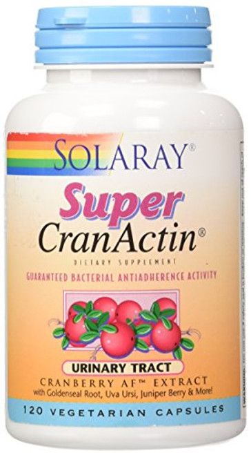 Solaray Super Cranactin Cranberry AF Extract Vegetarian Capsules 400 mg 120 Count