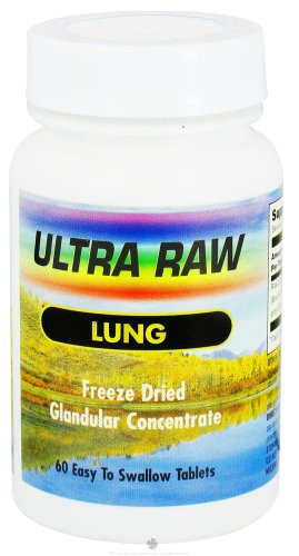Ultra Glandulars Ultra Raw Lung 200Mg 60 Tab