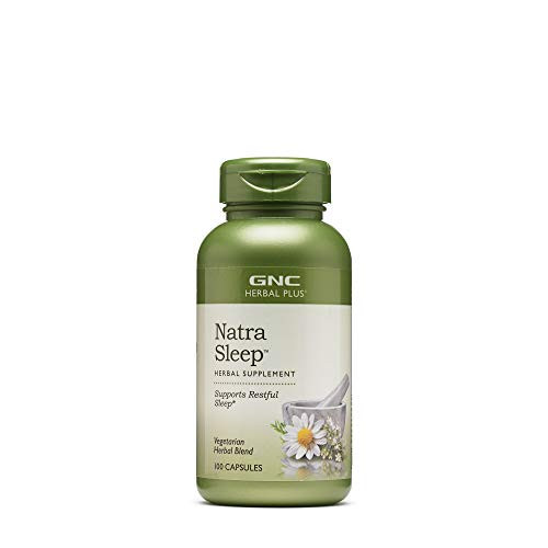 GNC Herbal Plus Natra Sleep 100 Capsules Supports Restful Sleep