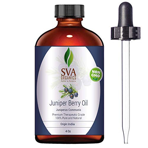 SVA Organics Juniper Berry Essential Oil 4 Oz Himalya GUARANTEED 100 Pure Natural Authentic Premium Therapeutic Grade Oil for Aromatherapy Diffuser Skin Care Hair Nourishment Body SVA Organics Juniper Berry Essential Oil 4 Oz Himalya GUARANTEED 100 Pure Natural Authentic Premium Therapeutic Grade Oil for Aromatherapy Diffuser Skin Care Hair Nourishment Body