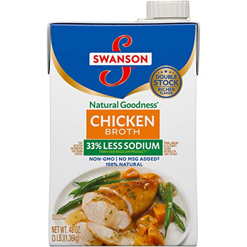 Swanson Natural Goodness Chicken Broth 48 oz  Carton 8 Pack