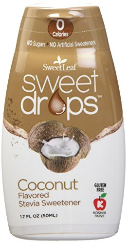 SweetLeaf Sweet Drops Liquid Stevia Sweetener Coconut Pack of 2