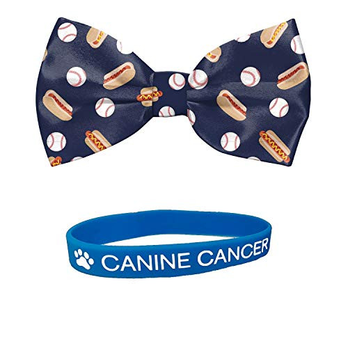 Take Me Out to The Ball Game Baseball Dog Bow Tie