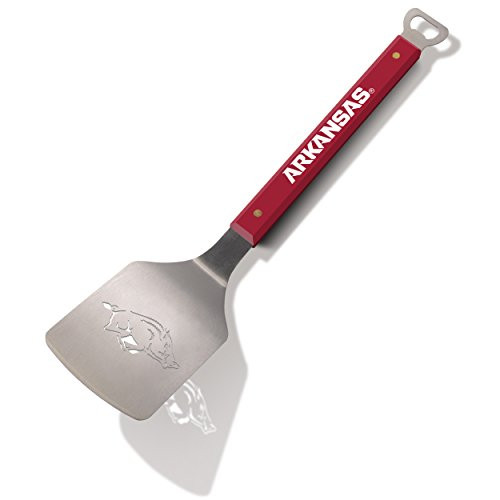 YouTheFan NCAA 18 5 Stainless Steel Team Spirit Series Sportula Spatula with Bottle Opener Arkansas Razorbacks