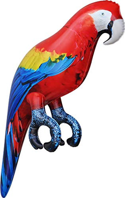 Jet Creations Parrot Inflatable Pet Scarlet Macaw 24" Tall for Party Gift Luau Decoration Novelty Prop Jet-Parrot Jet Creations Parrot Inflatable Pet Scarlet Macaw 24" Tall for Party Gift Luau Decoration Novelty Prop Jet-Parrot
