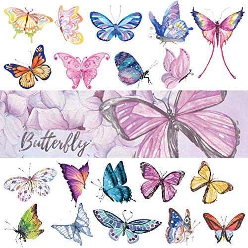 Ooopsiun Butterfly Tattoos for Kids Women 120 Pcs Cute hand drawing Colorful Art Butterfly Temporary Tattoos Butterfly Party Favors Ooopsiun Butterfly Tattoos for Kids Women 120 Pcs Cute hand drawing Colorful Art Butterfly Temporary Tattoos Butterfly Party Favors