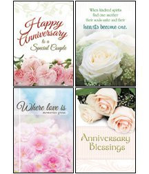 Anniversary Blessings  KJV Scripture Greeting Cards  Boxed  Wedding