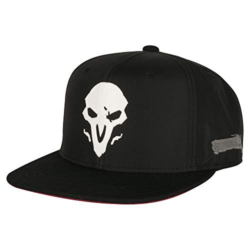 JINX Overwatch Reaper Wraith Snapback Baseball Hat Black One Size JINX Overwatch Reaper Wraith Snapback Baseball Hat Black One Size