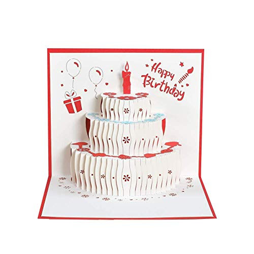 Magic Ants Pop Up Birthday Card 3d Open Birthday Cake Greeting Cards for Mom Mother Kids Red Magic Ants Pop Up Birthday Card 3d Open Birthday Cake Greeting Cards for Mom Mother Kids Red