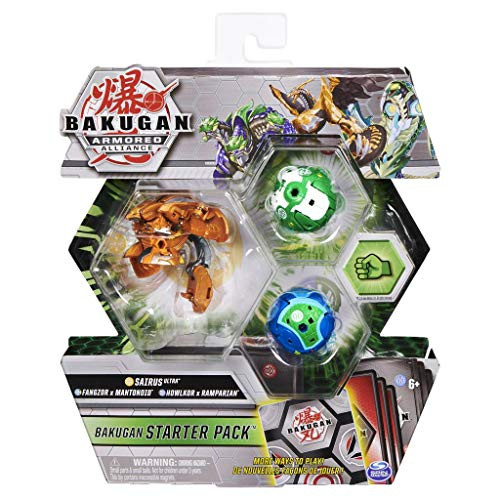 Bakugan Armored Alliance Starter Pack  Aurelus Sairus Collectible Transforming Creatures for Ages 6  Up